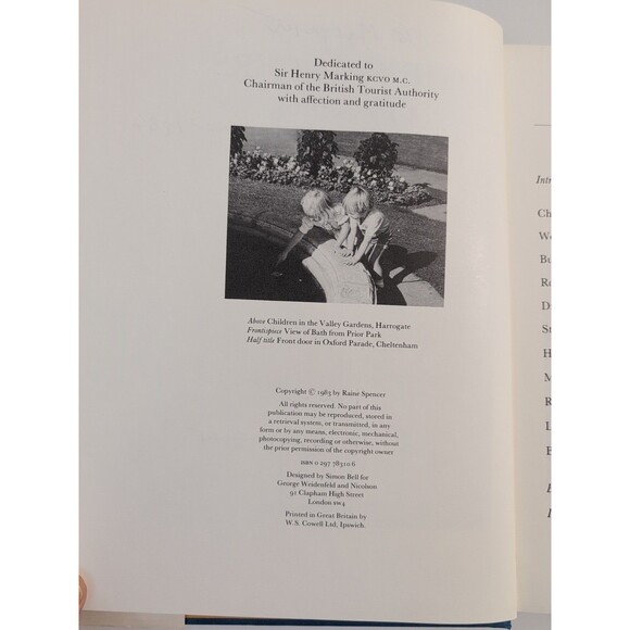 The Spencers on Spas - Raine & John Spencer - 1983 Signed HC - UK Edition - Picture 9 of 11